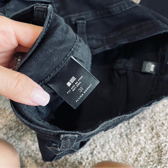 Flying Monkey black denim pants - Picture 6 of 9